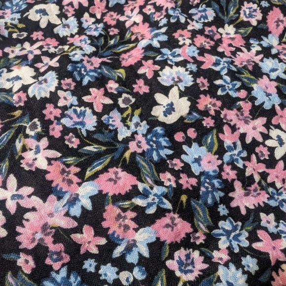 Zara Pastel Floral Print Dungarees Overalls NEW Small - Picture 8 of 11